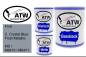 Preview: Ford, C. Crystal Blue Frost Metallic, MD / M6415 / M6471: 1L Lackdose + 1L Klarlack + 500ml Härter - Set, von ATW Autoteile West.